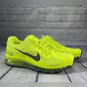 Nike Air Max 2013 🔥 Running Shoes Volt Yellow Black Cyber HF3660-700 Men's 11.5